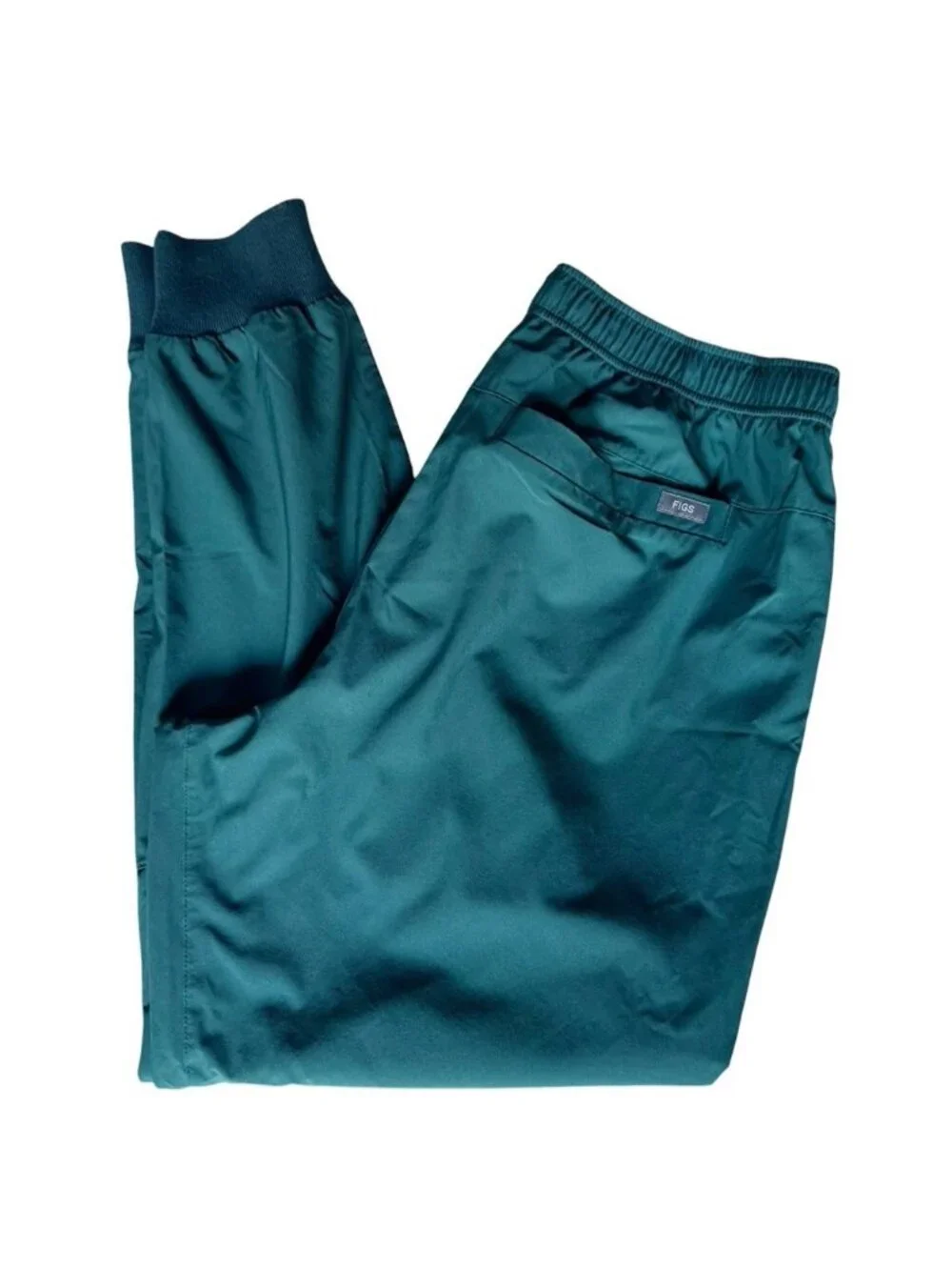 FIGS Men's Sz L Short Tansen Caribbean Blue Jogger Scrub Pants Technical Coll
